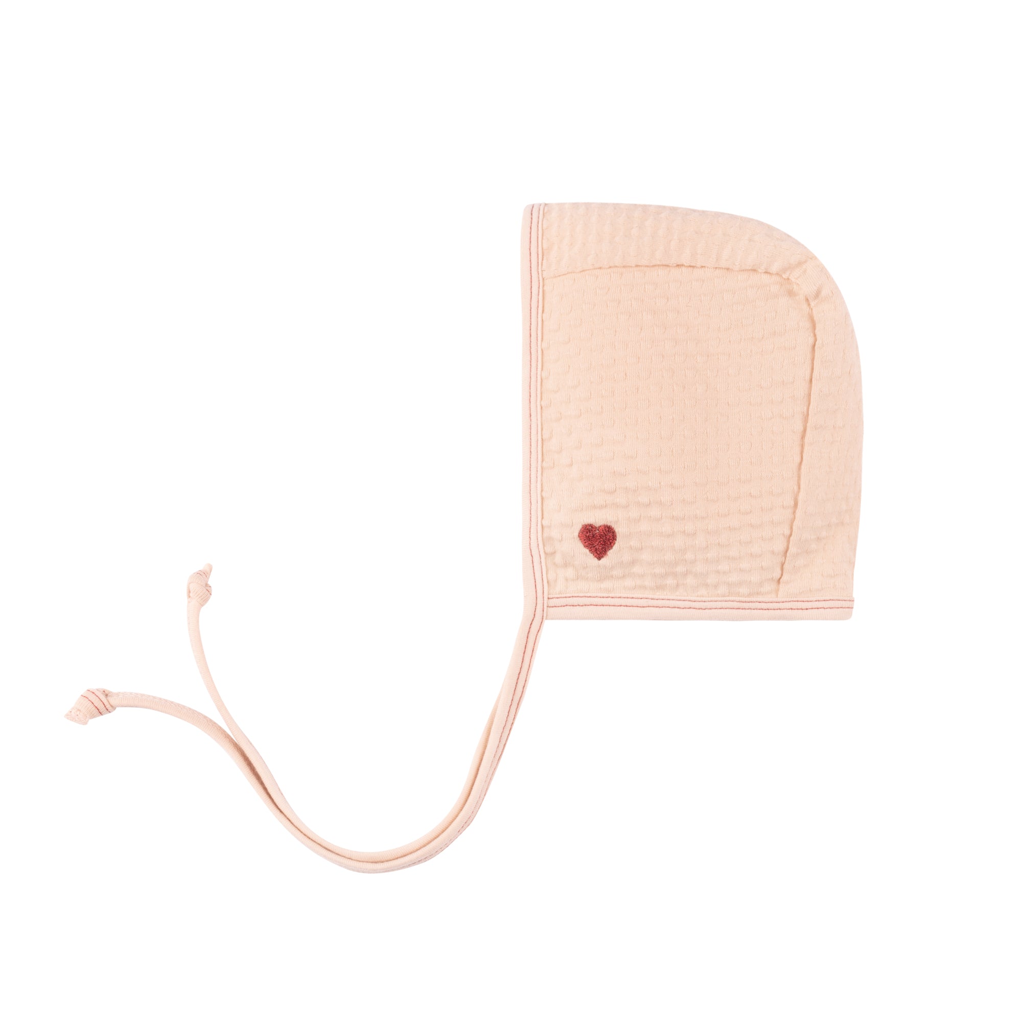 Cotton - Embroidered Heart and Star Collection - Bonnet