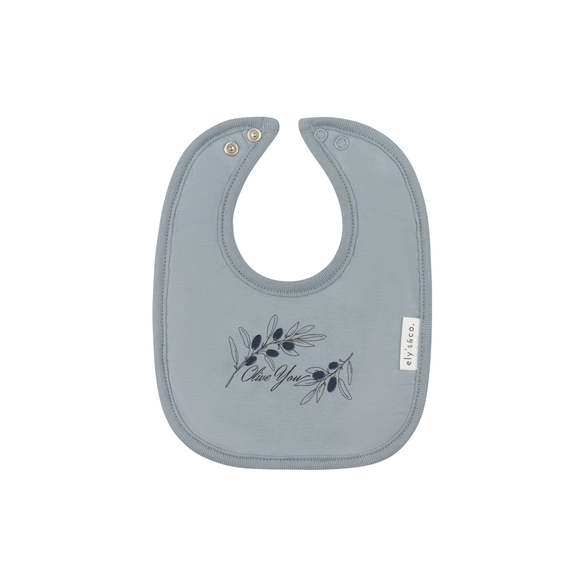 Modal French Terry Olive you Collection - Bib