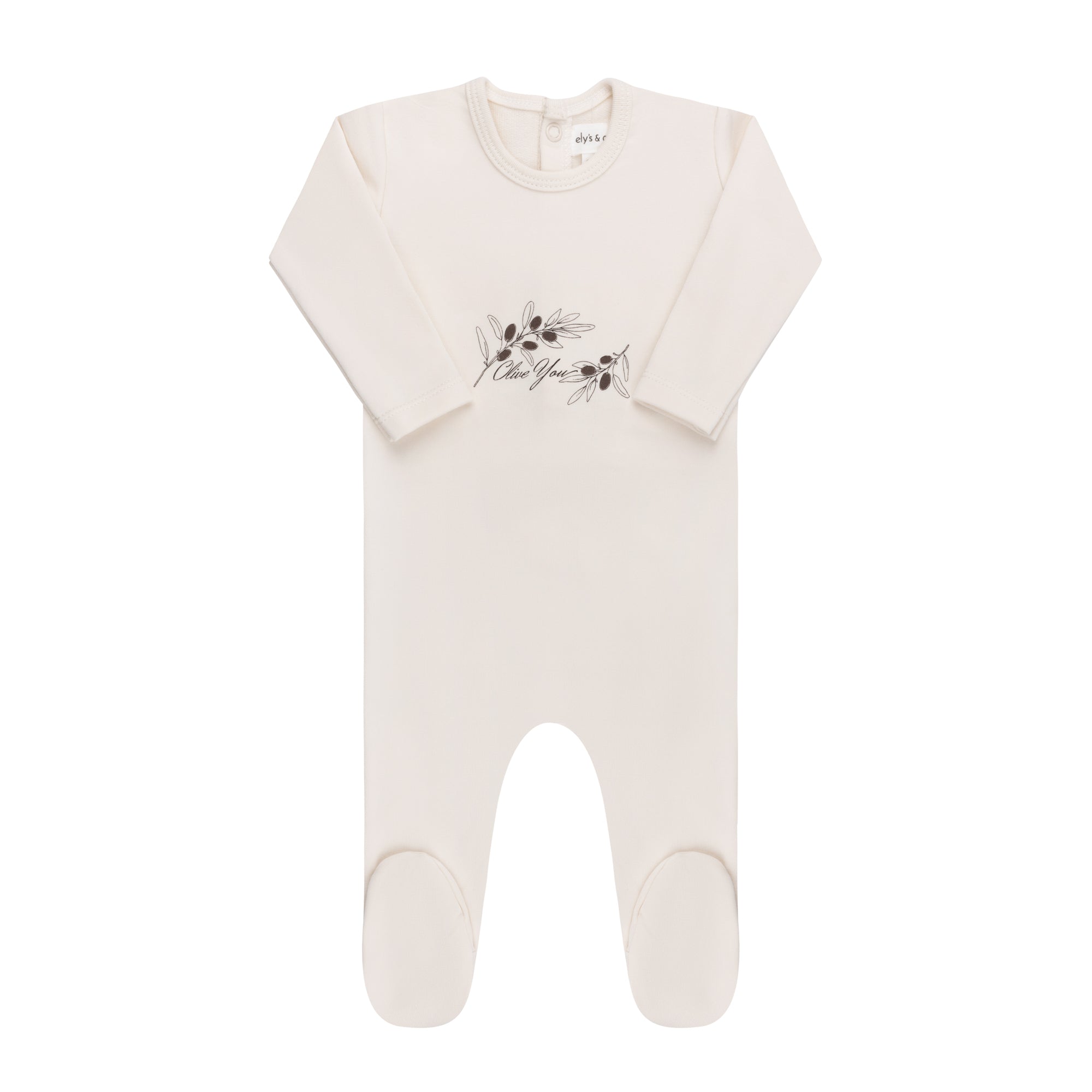Modal French Terry Olive you Collection - Footie