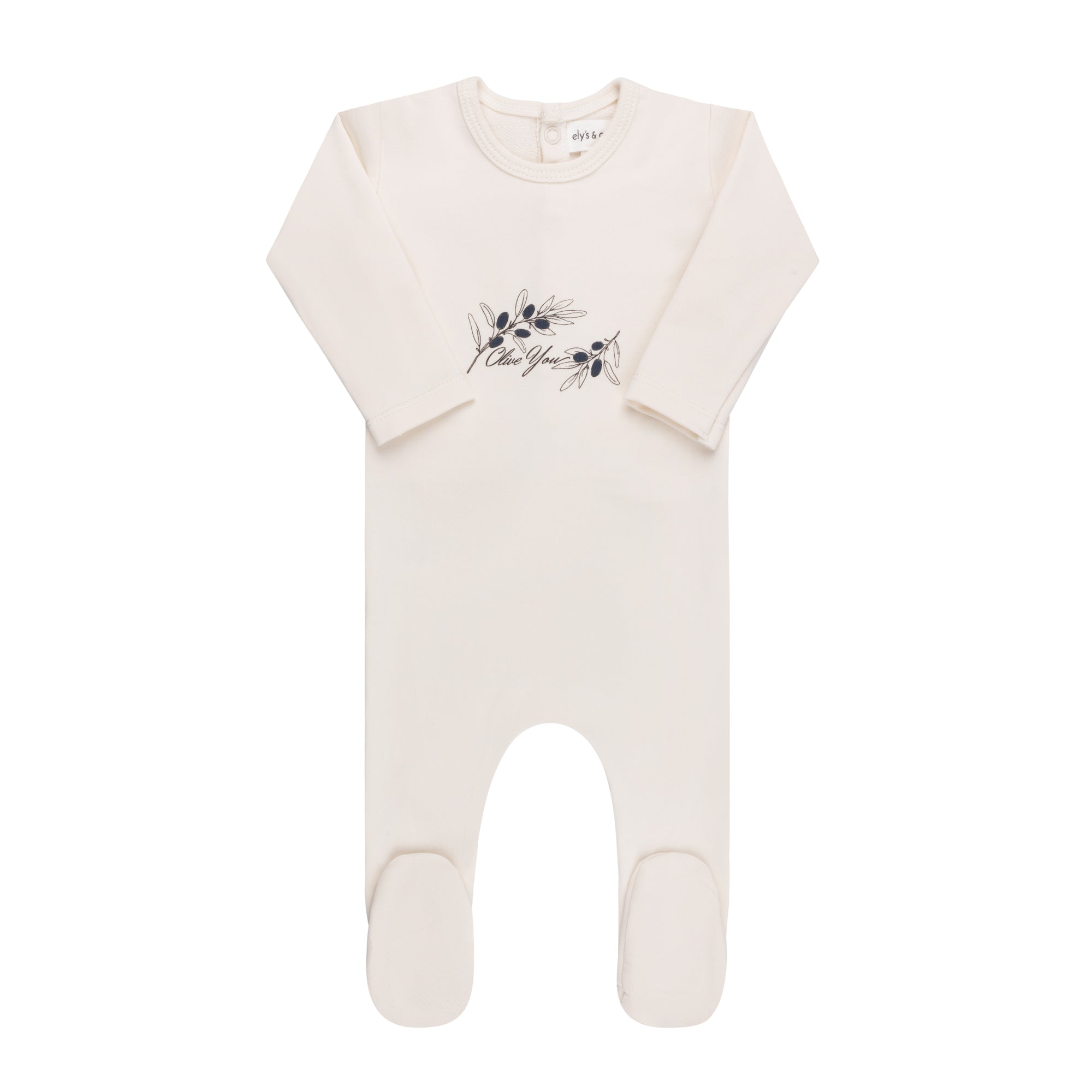 Modal French Terry Olive you Collection - Footie