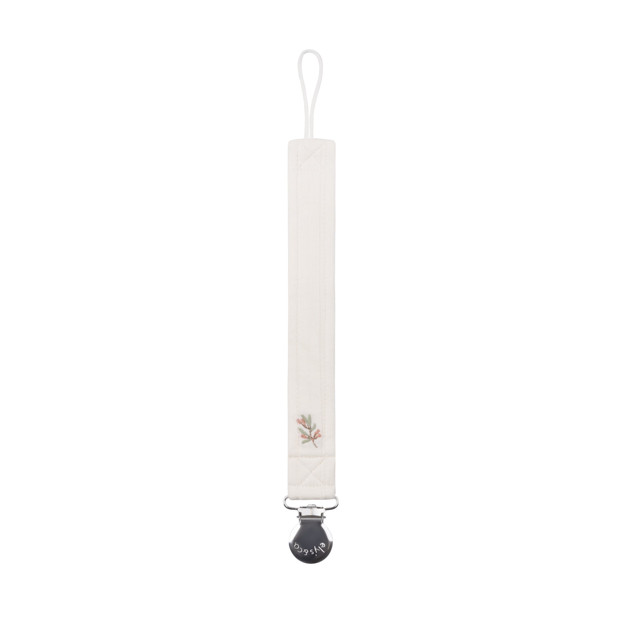 Organic Wide Rib Embroidered Scallop Collar Collection - Paci Clip