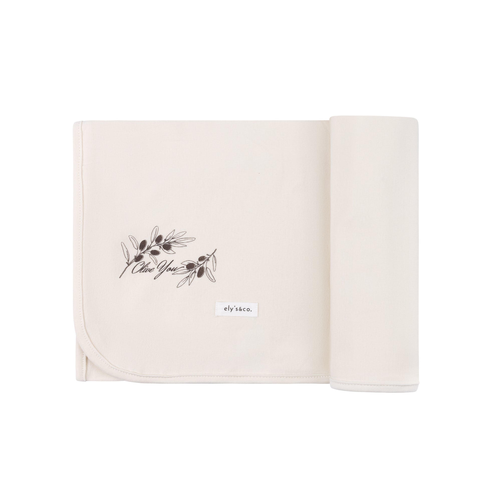Modal French Terry Olive you Collection - Blanket