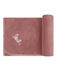 Velour Embroidered Flowers Collection - Blanket