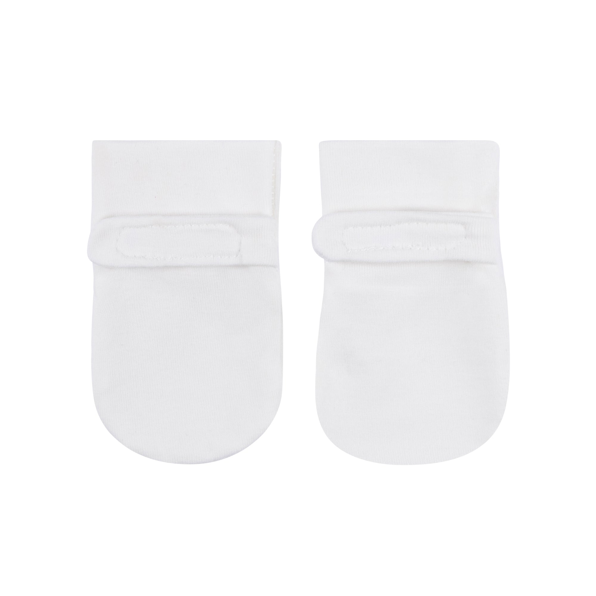 baby mittens white