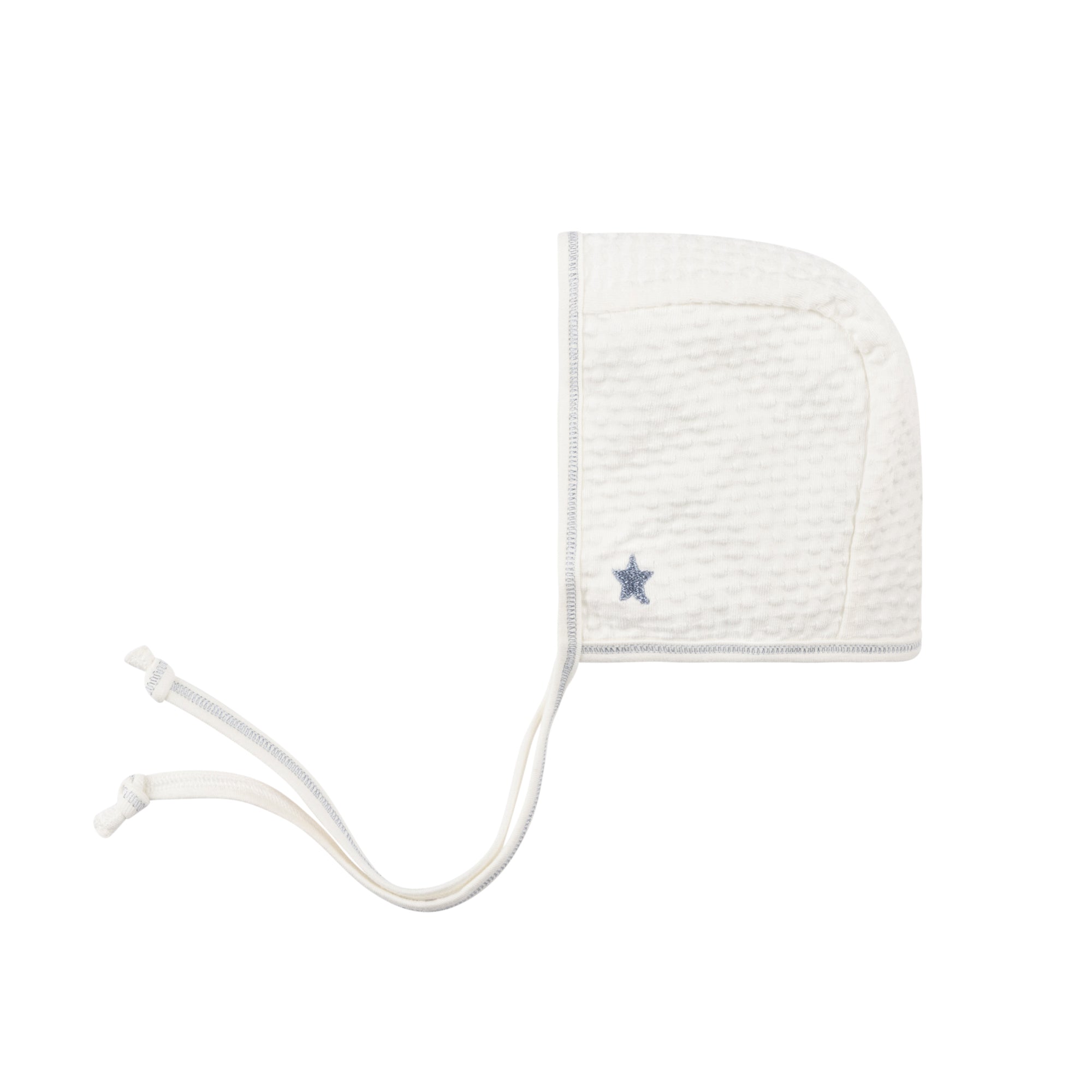 Cotton - Embroidered Heart and Star Collection - Bonnet