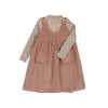 Girls Pink Jumper + Mockneck - Liberty