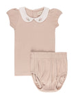Organic Cotton Embroidered Collar Collection - 2Pc Set