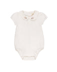 Organic Cotton Embroidered Collar Collection - Romper
