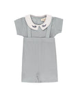 Organic Cotton Embroidered Collar Collection - 2Pc Set -Boys