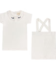 Organic Cotton Embroidered Collar Collection - 2Pc Set -Boys