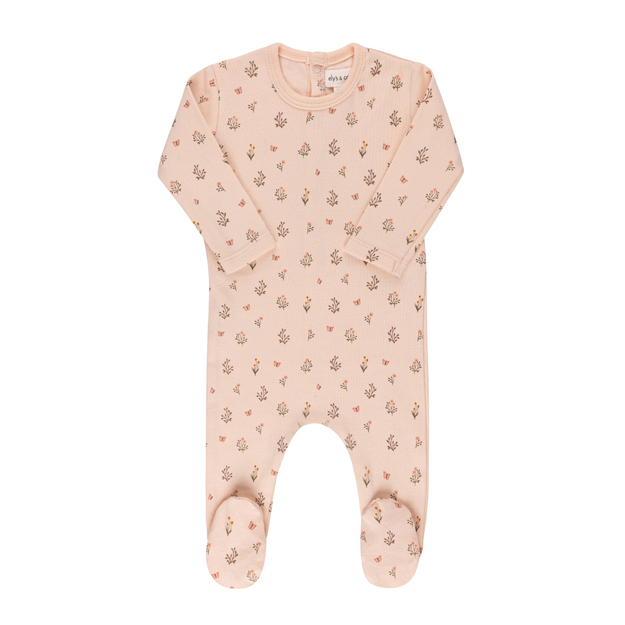Garden Floral Baby Footie