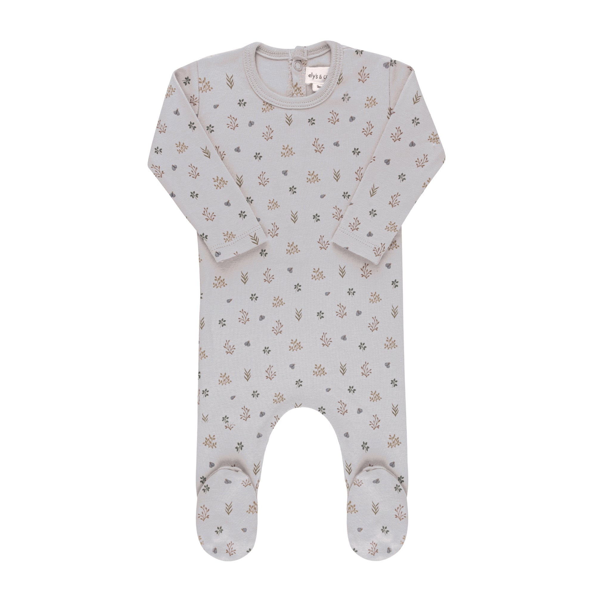 Garden Floral Baby Footie