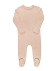 Heart and Star Button Pointelle Collection - Footie