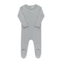Heart and Star Button Pointelle Collection - Footie