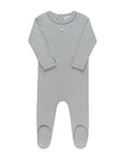 Heart and Star Button Pointelle Collection - Footie