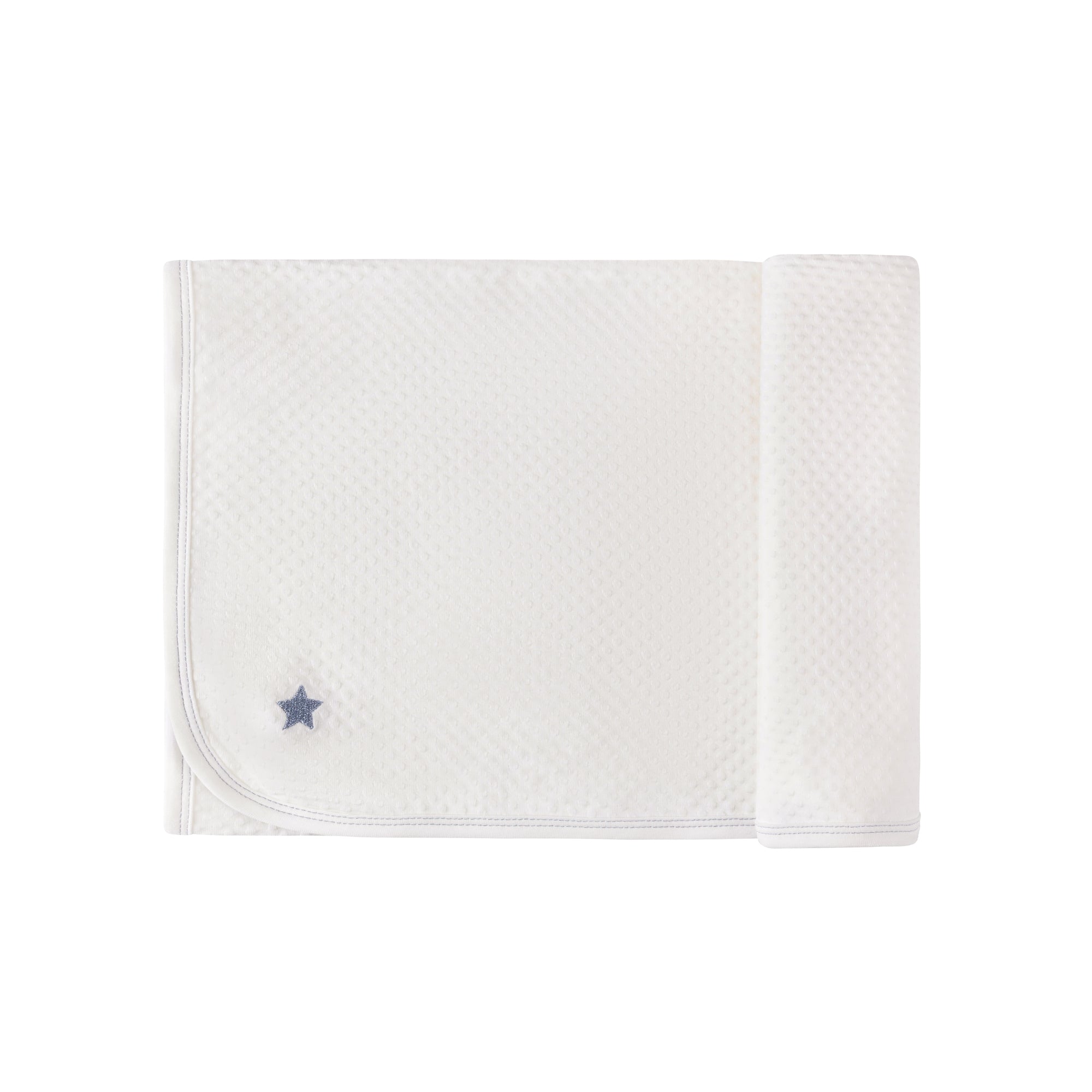 Cotton - Embroidered Heart and Star Collection - Blanket