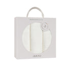 Hypoallergenic Gift ready ivory Burp Cloth set