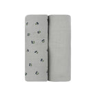 2 Pack Cherry Print Collection Muslin Swaddle - Blue