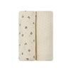 2 Pack cotton Muslin Swaddle set - Cherry Collection