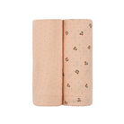 2 Pack Cherry Print Collection Muslin Swaddle - Pink