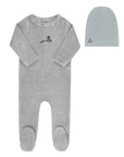Velour Stripe Collection - Footie + Beanie