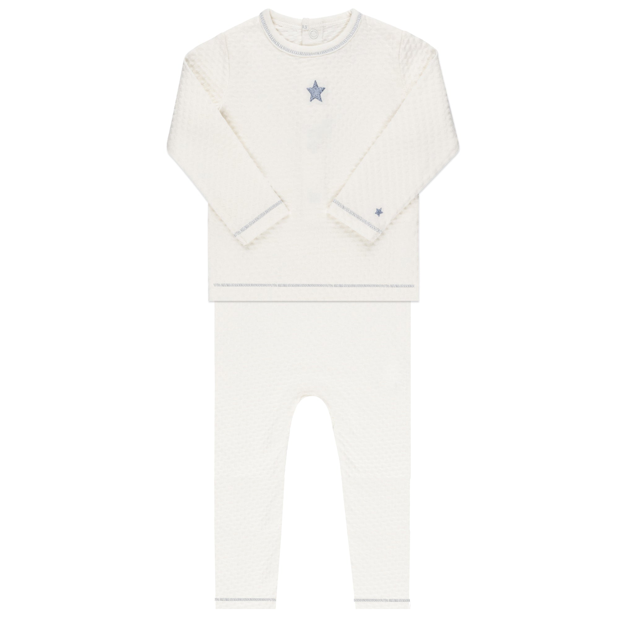 Cotton - Embroidered Heart and Star Collection- Lounge Set
