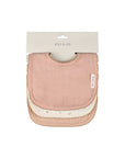 3-Pack Pink Floral Baby Bibs