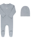 Squiggle Pointelle Collection - Footie + Beanie