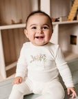 Velour Pocket Full of Flowers Collection - Footie