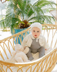 Wave Collection - Knit Pointelle Blanket