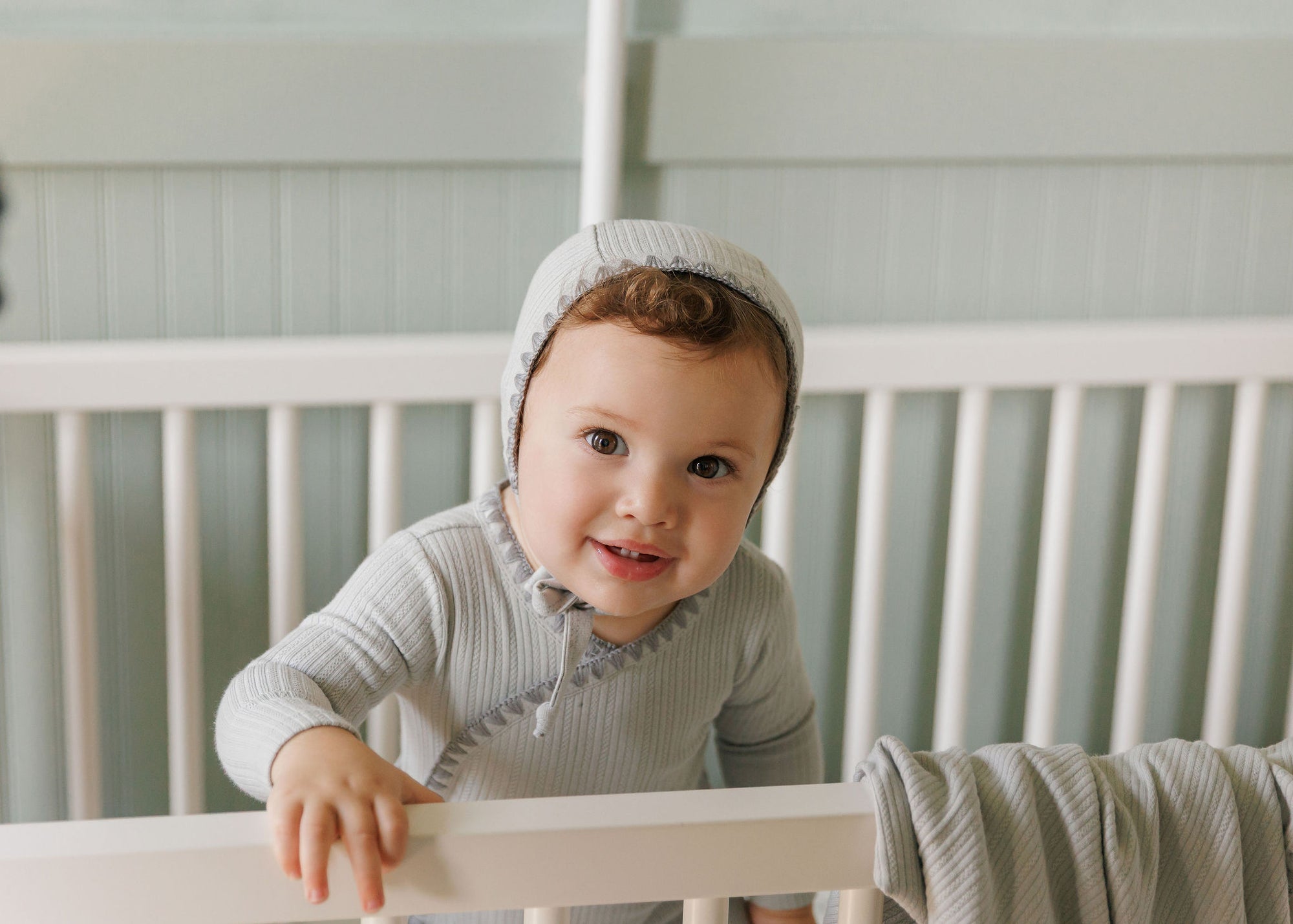Whip Stitch Collection - Footie + Bonnet