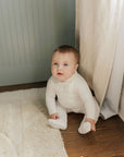 Embroidered Collar Collection -  Bodysuit + Overalls + Bonnet