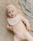 Embroidered Collar Collection - Bodysuit + Overalls + Bonnet
