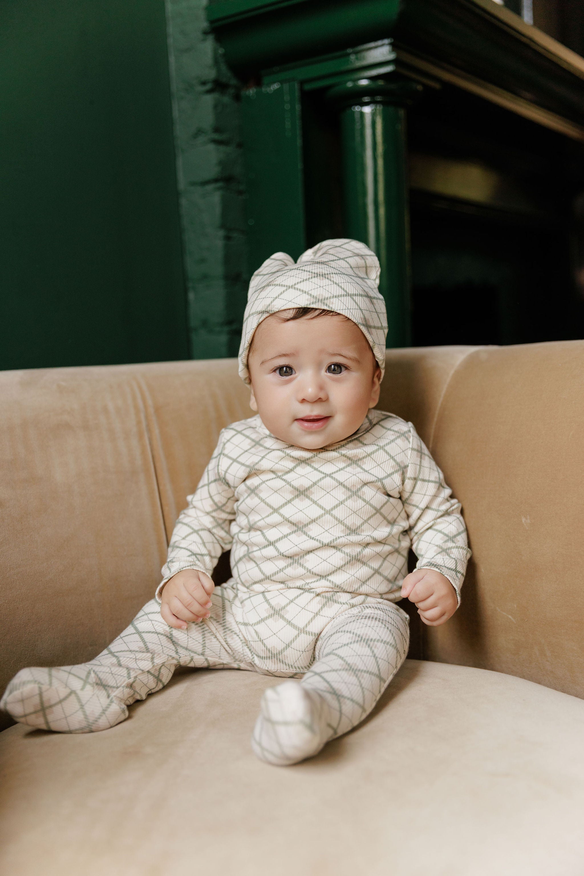 Cotton Plaid Print Collection - Footie