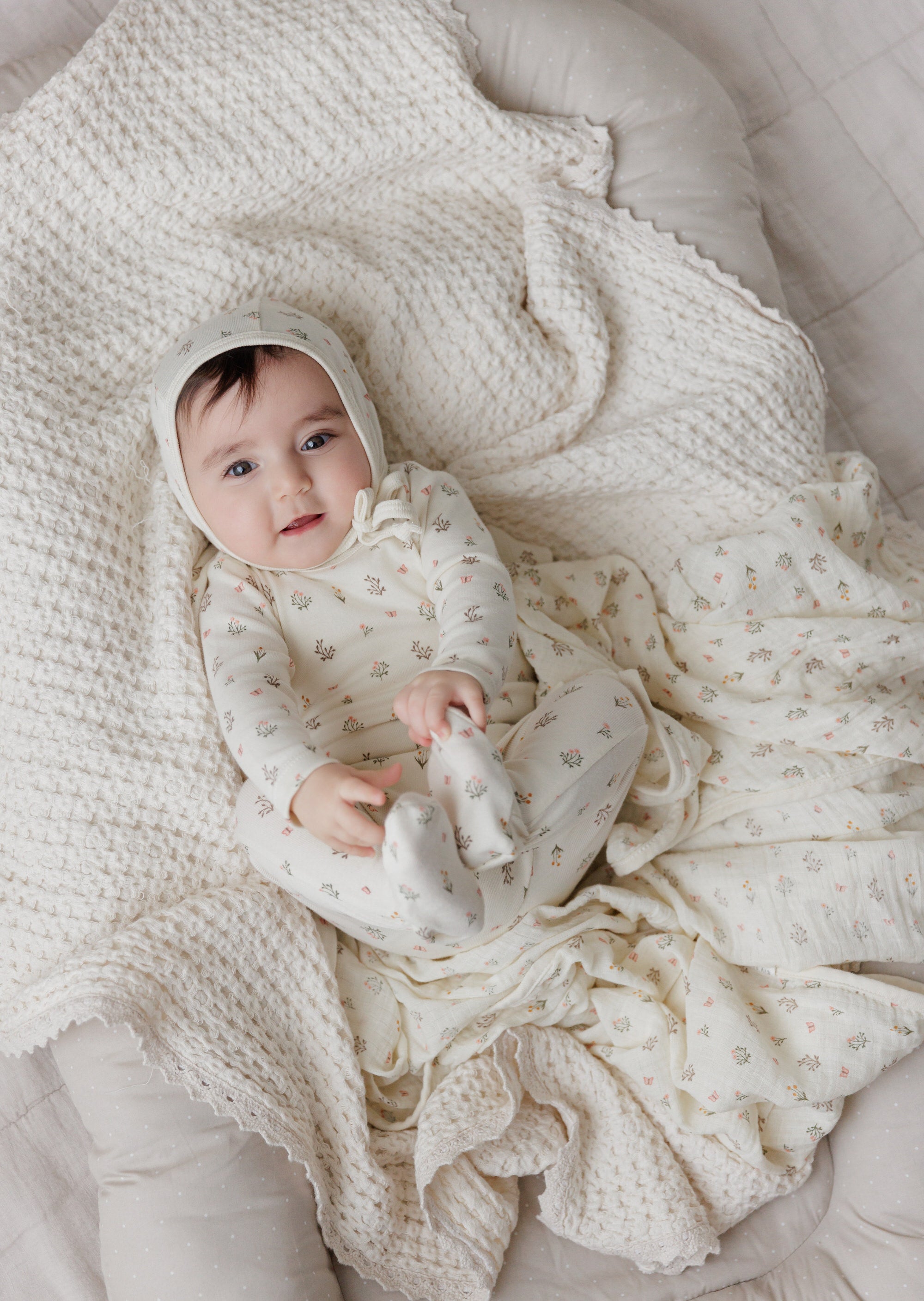 Garden Floral Print Collection - Muslin Swaddle