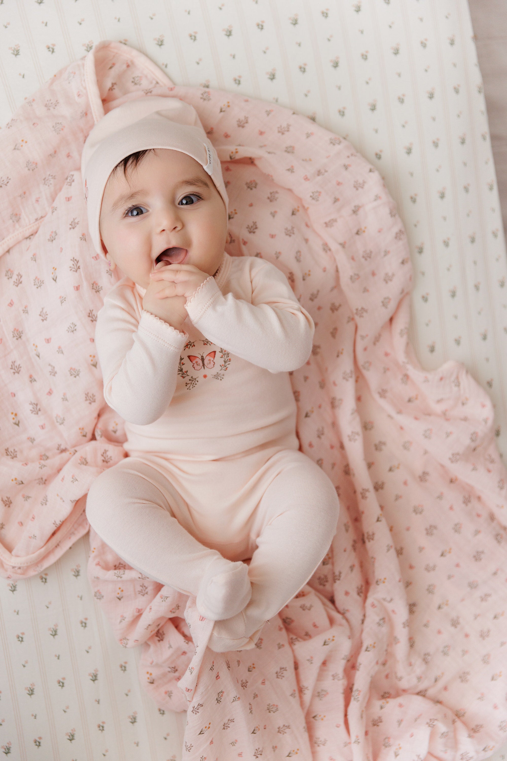 Garden Floral Print Collection - Muslin Bib