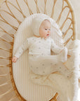 Soft cotton Baby Footie – Embroidered Collection