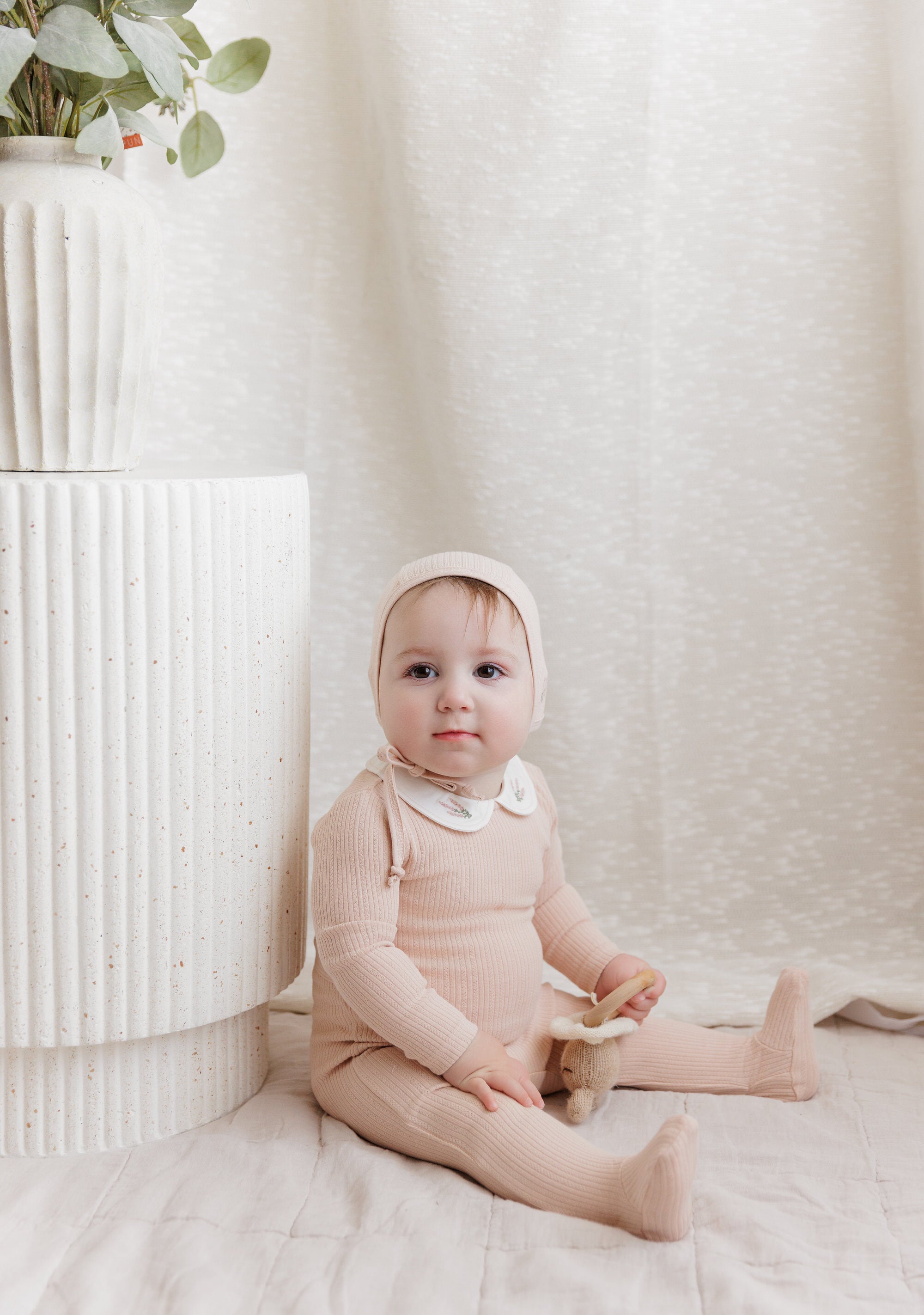 Organic Cotton Embroidered Collar Collection - Blanket