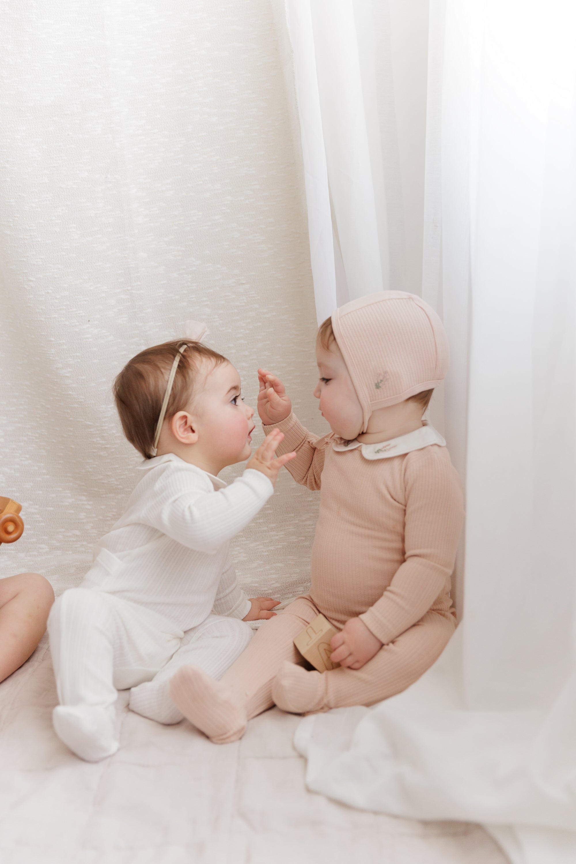 Organic Cotton Embroidered Collar Collection - Paci Clip