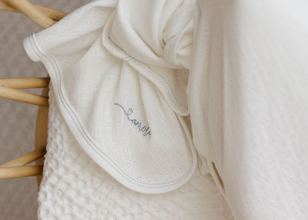 Organic Cotton Amore Pointelle Collection - Blanket