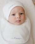 Organic Cotton Amore Pointelle Collection - Footie + Beanie