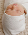 Organic Cotton Amore Pointelle Collection - Footie + Beanie