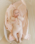 Heart and Star Button Pointelle Collection - Bib