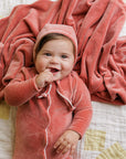 Velour Embroidered Bird & Butterfly Collection - Blanket