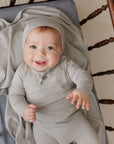Heart and Star Button Pointelle Collection - Blanket