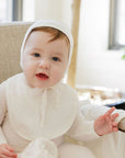 Heart and Star Button Pointelle Collection - Bib