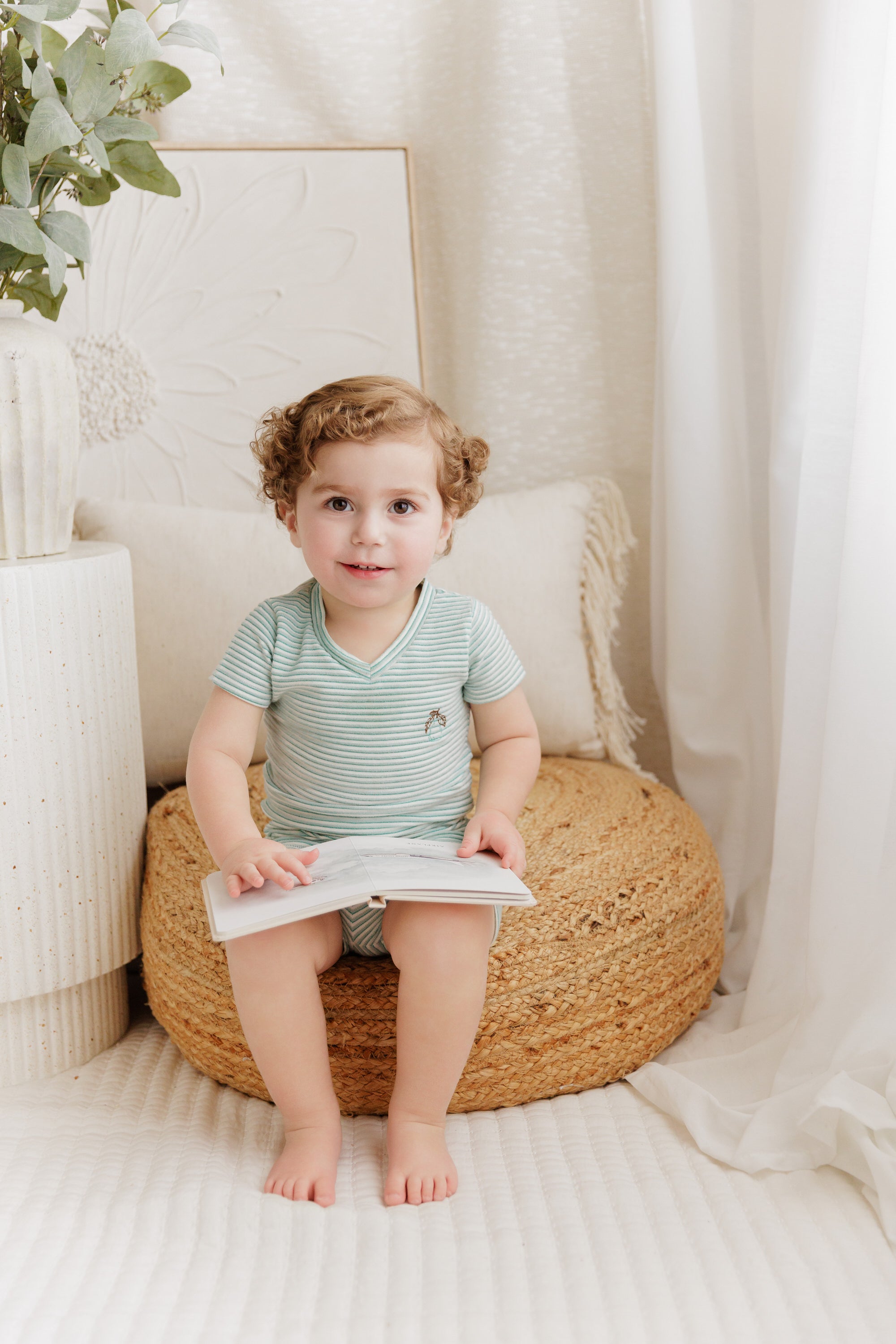 Metallic Stripe Collection - 2Pc Set Boys