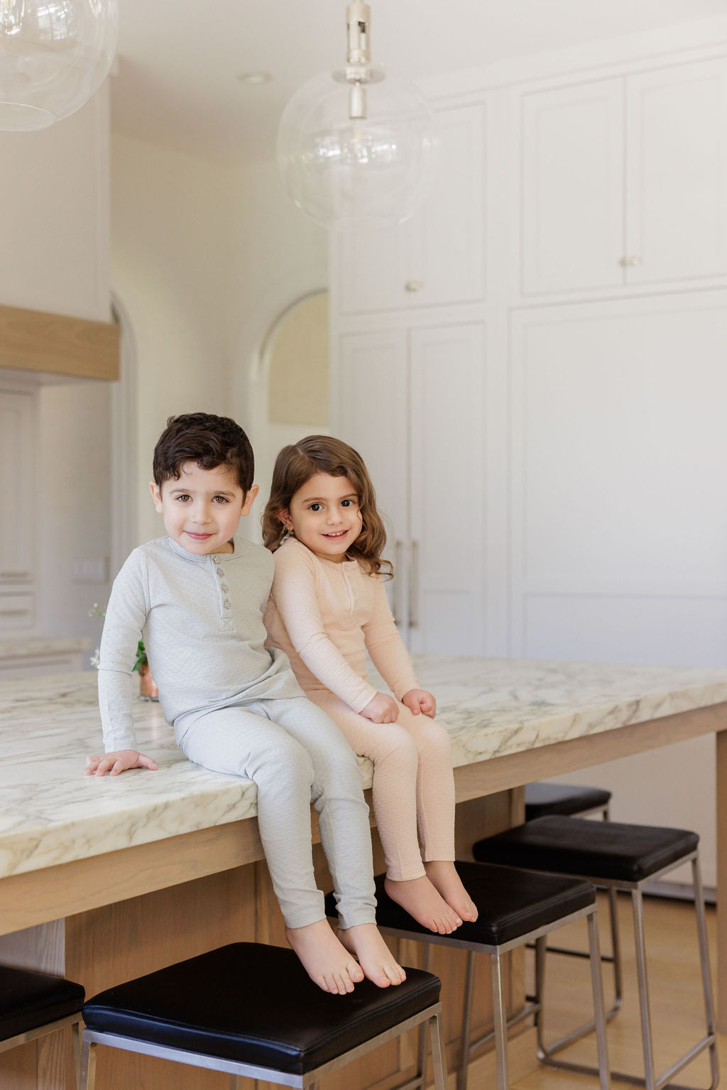 Heart and Star Button Pointelle Collection - Lounge Set
