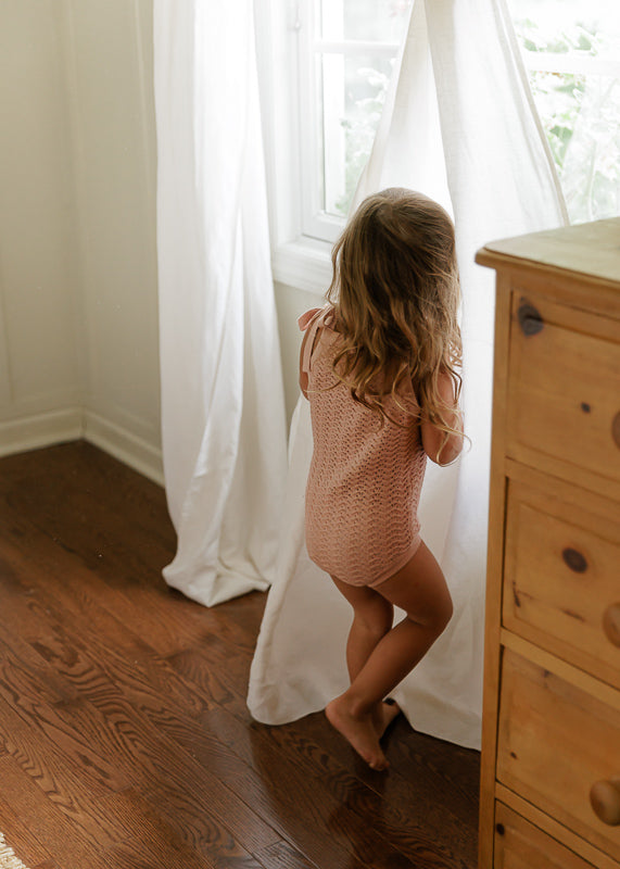 Wave Collection - Knit Pointelle Romper