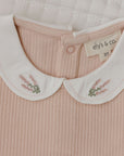 Organic Cotton Embroidered Collar Collection - Romper